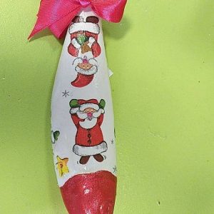 Sardinha Pai Natal, em Decoupage