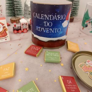 Lata Calendário do Advento de Chocolates (Adultos)