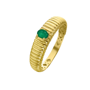 Anel Esmeralda Ouro 18Kt Lecarré
