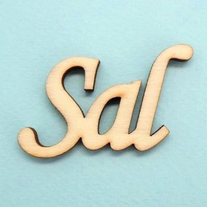Palavra em Madeira “Sal”